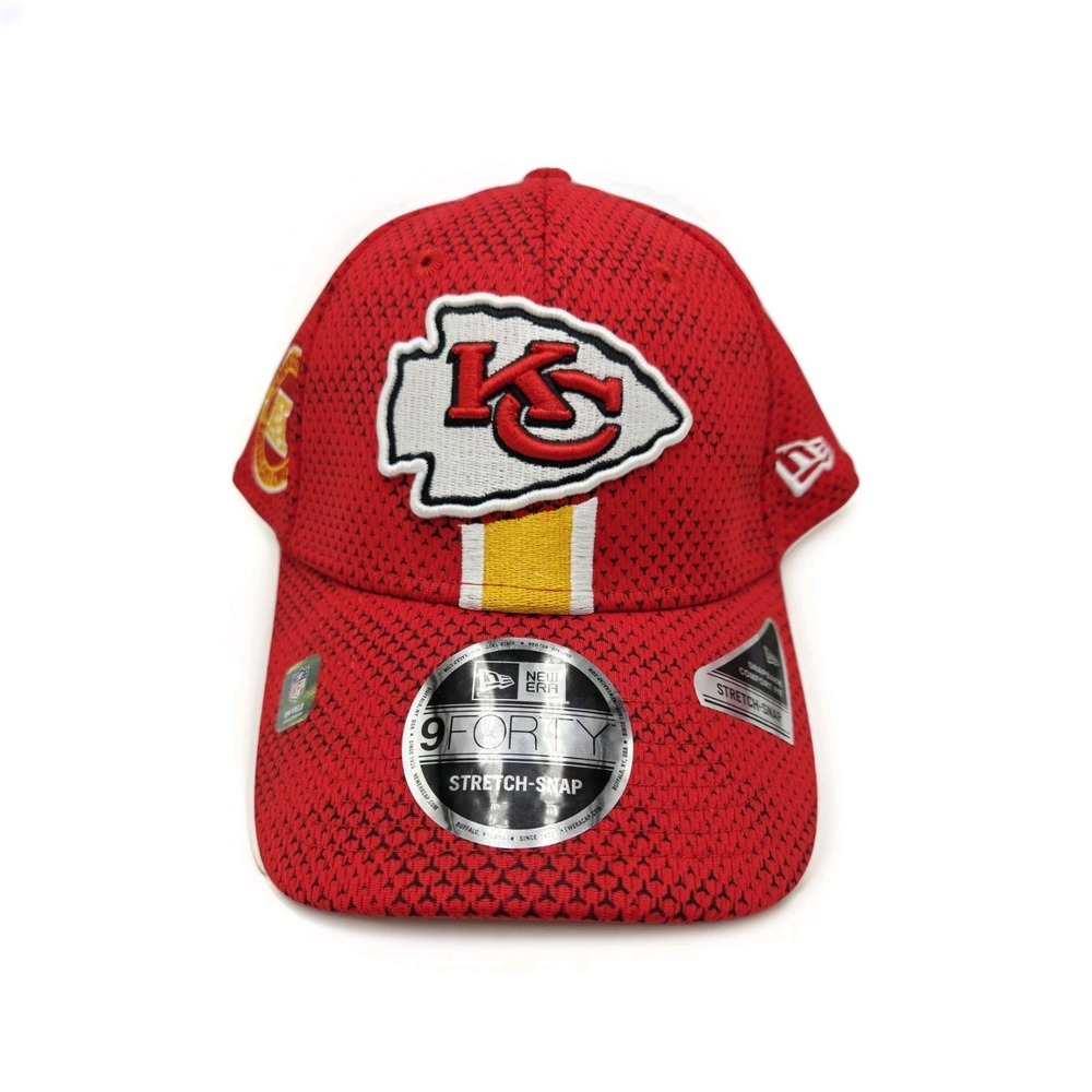 New Era Kansas City Chiefs 2024 Sideline 9Forty Stretch Adjustable Snapback Hat